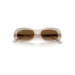Kính mát Unisex RAY-BAN 0RB2221F 6827M2 Nâu nhạt - Ảnh 3