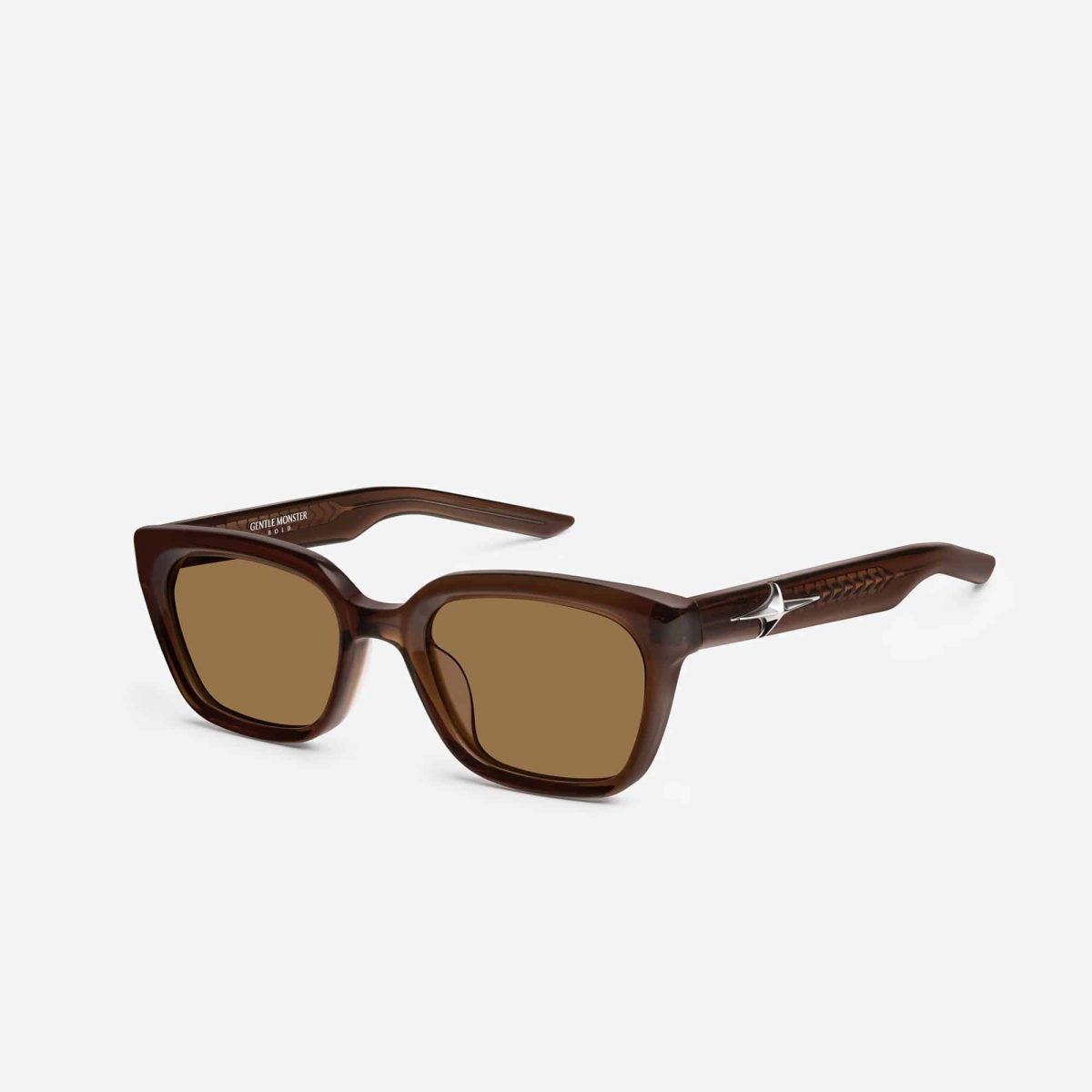 Kính mát Unisex Gentle Monster Hesse BRC13 Nâu đậm - Ảnh 7