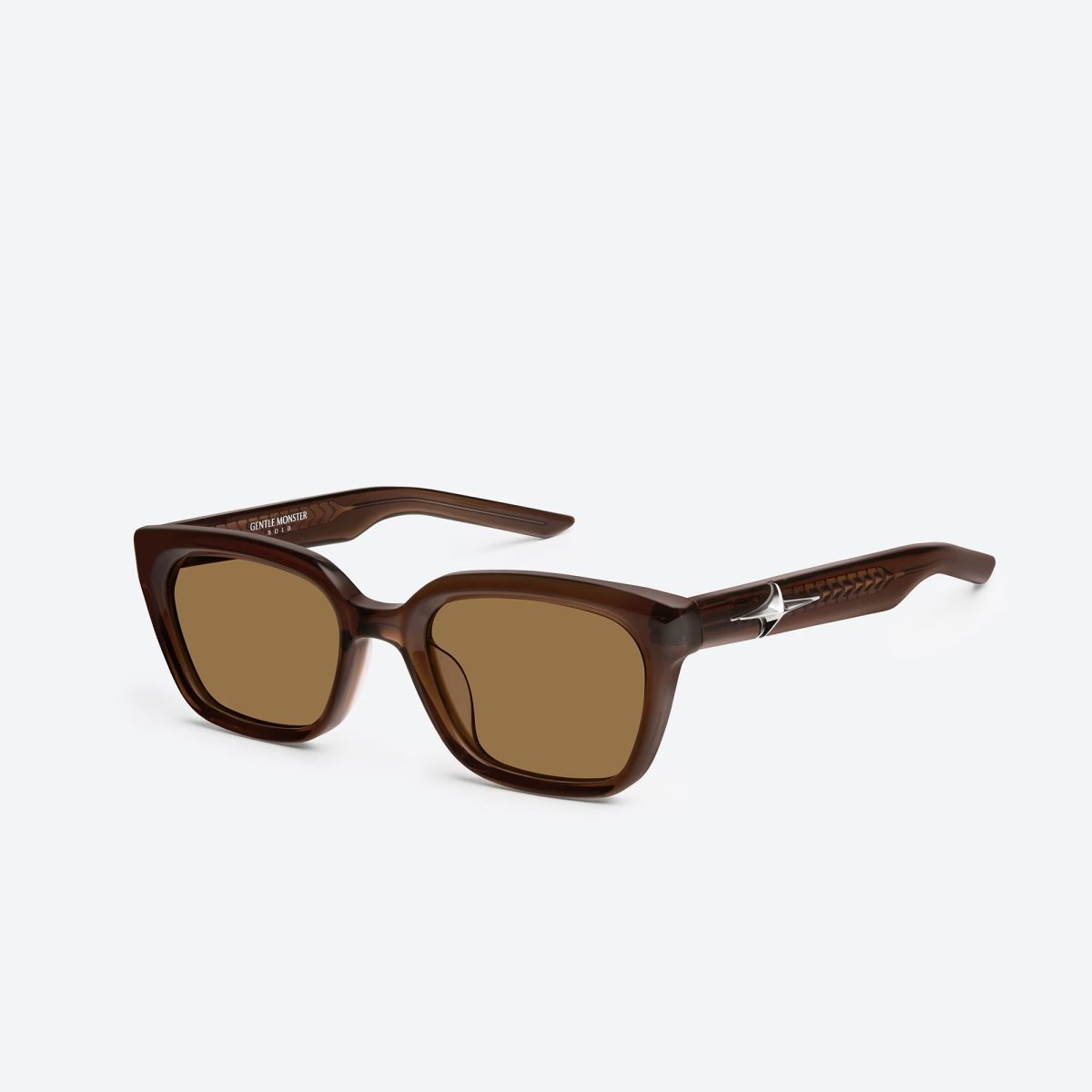 Kính mát Unisex Gentle Monster Hesse BRC13 Nâu đậm - Ảnh 3