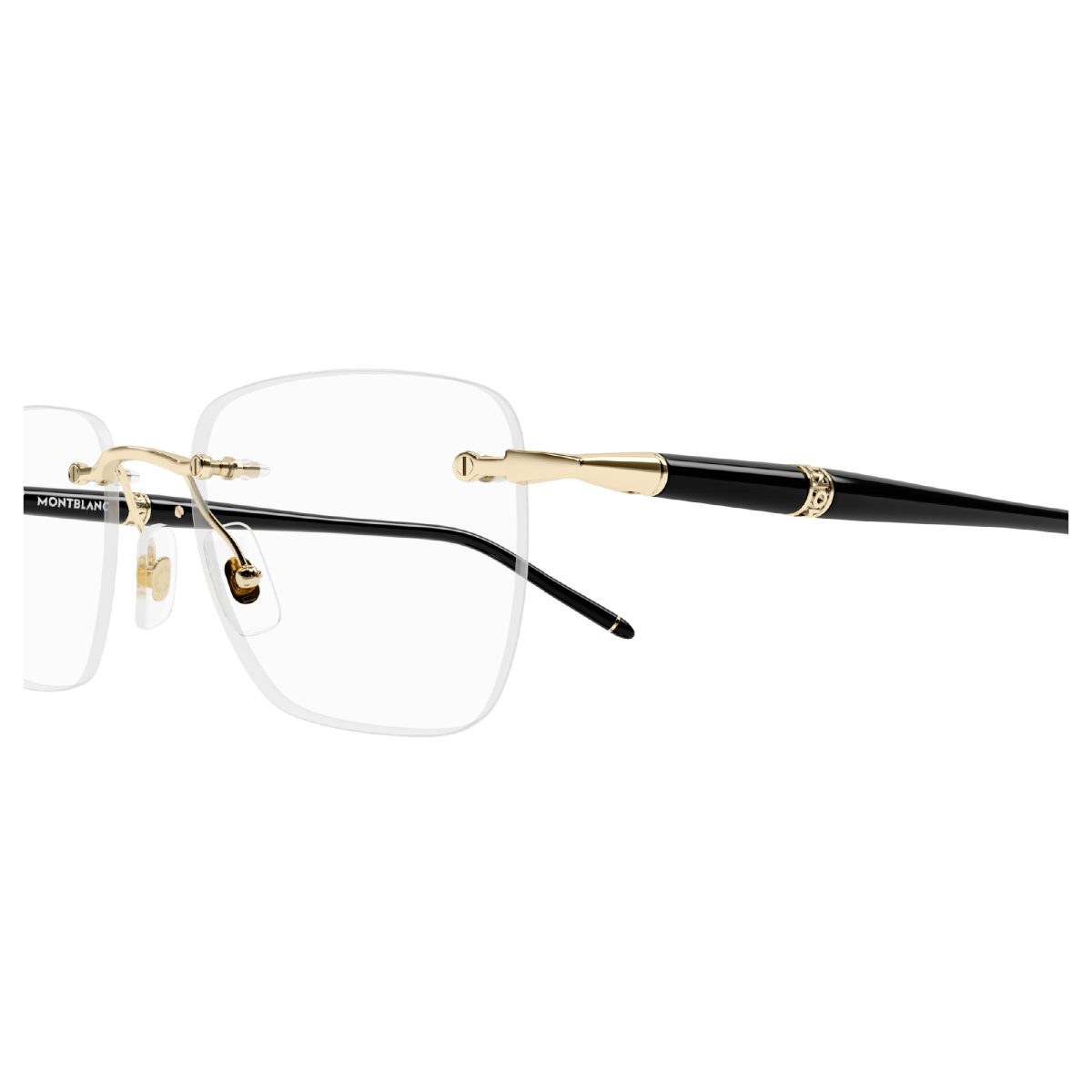 Gọng kính Unisex Montblanc MB0346O-001 Đen - Ảnh 2