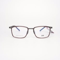 Gọng Kính Nam RedMonkey Vuông Kim Loại Nâu Xám MK-GK-RMS0103-C4-53