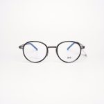 Gọng Kính Unisex RedMonkey Tròn Kim Loại Đen Bóng MK-GK-RMS0104-C1-48