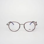 Gọng Kính Unisex RedMonkey Tròn Kim Loại Nâu MK-GK-RMS0104-C4-48