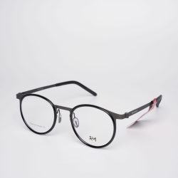 Gọng Kính Unisex RedMonkey Tròn Kim Loại Đen Xám MK-GK-RMS0111-C1-48 - Ảnh 3