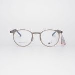 Gọng Kính Unisex RedMonkey Tròn Kim Loại Nâu Nhạt Xám MK-GK-RMS0111-C2-48