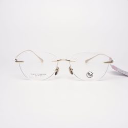 Gọng Kính Khoan Unisex RedMonkey Vuông Kim Loại Vàng MK-GK-RMPT08202-C01-53