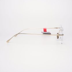 Gọng Kính Khoan Unisex RedMonkey Vuông Kim Loại Vàng MK-GK-RMPT08202-C01-53 - Ảnh 2