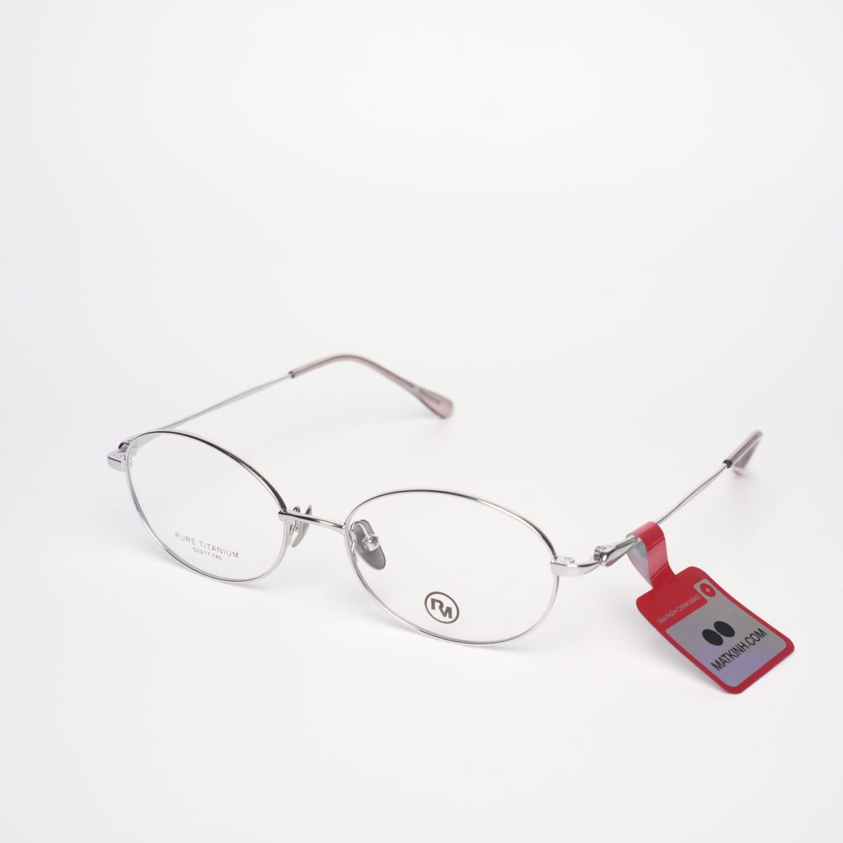 Gọng Kính Nữ RedMonkey Oval Kim Loại Bạc MK-GK-RMPT08165-C01-52 - Ảnh 3