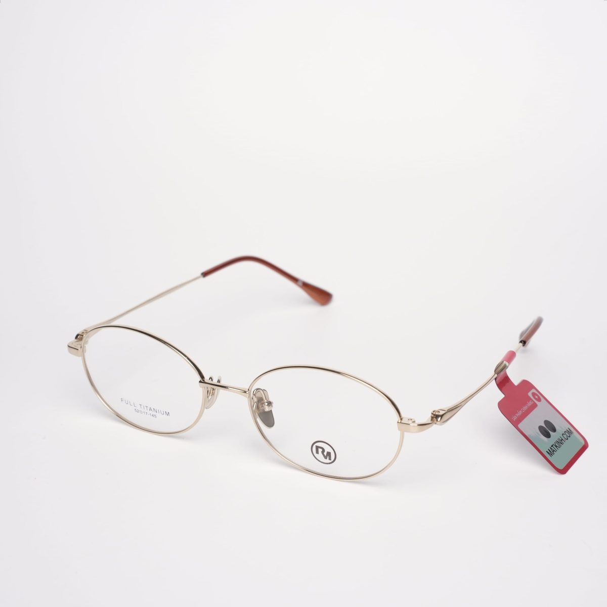 Gọng Kính Nữ RedMonkey Oval Kim Loại Vàng Nâu MK-GK-RMPT08165-C05-52 - Ảnh 3