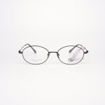 Gọng Kính Nữ RedMonkey Oval Kim Loại Đen Nhám MK-GK-RMPT08165-C06-52