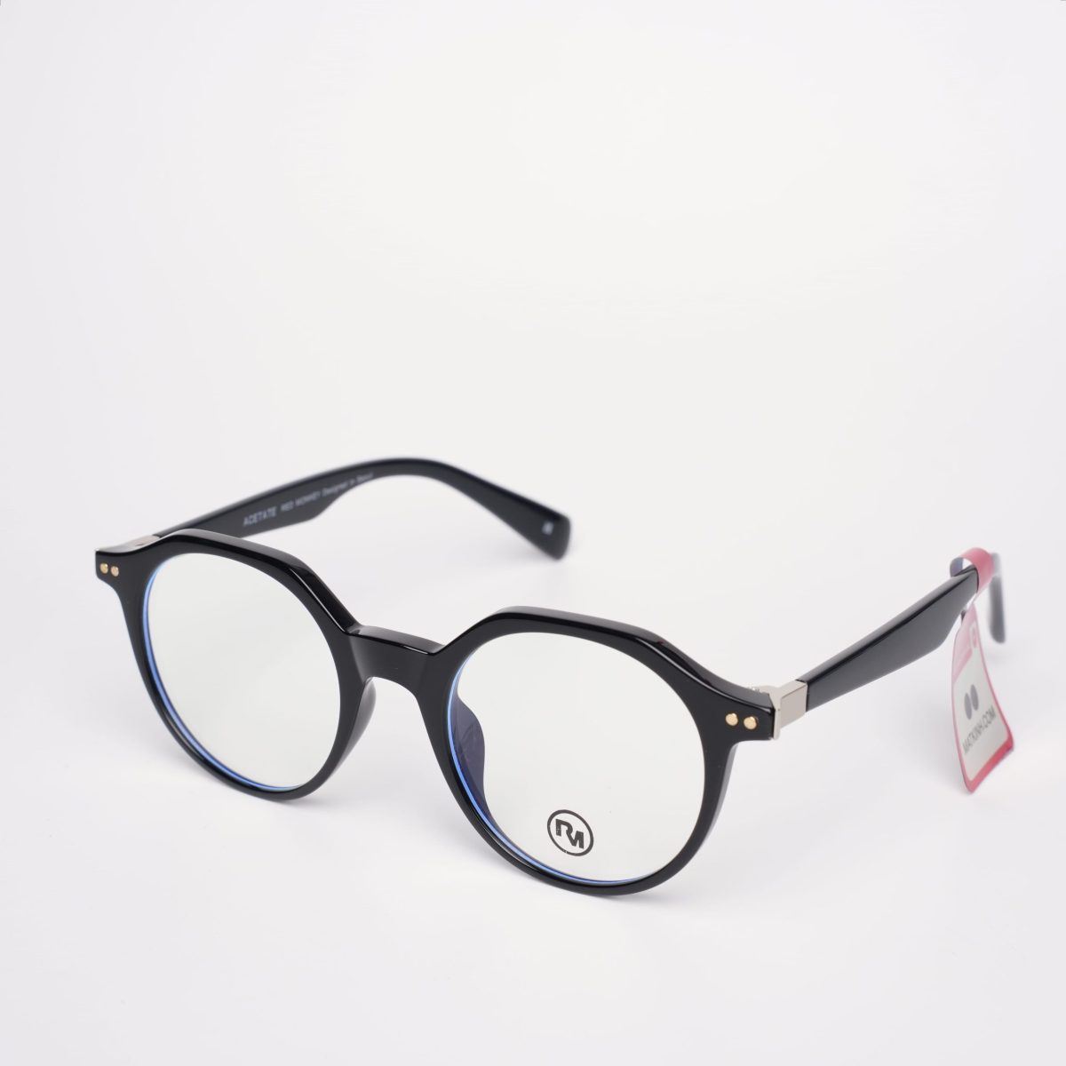 Gọng Kính Unisex RedMonkey Tròn Nhựa Đen Bóng MK-GK-RMAC009-C11-49 - Ảnh 3