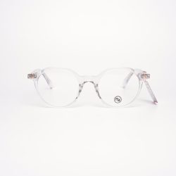 Gọng Kính Unisex RedMonkey Tròn Nhựa Trắng Trong MK-GK-RMAC009-C22-49