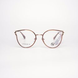Gọng Kính Nữ RedMonkey Cánh Tiên Kim Loại Nâu Vàng MK-GK-RMT22056-C6-49