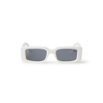 Kính mát Unisex OFF WHITE ARTHUR WHITE DARK GREY SS24 OERI127S24PLA0010107 Trắng