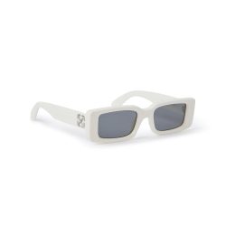 Kính mát Unisex OFF WHITE ARTHUR WHITE DARK GREY SS24 OERI127S24PLA0010107 Trắng - Ảnh 2