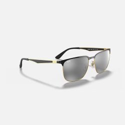 Kính Mát Unisex RayBan 0RB3569-187/8859 Vàng Đen -59 - Ảnh 2